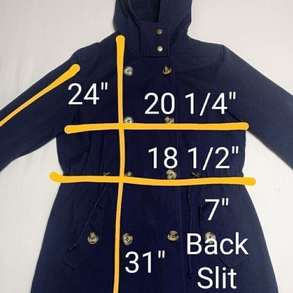 GH Bass & Co Navy Hooded Utility Jacket Small - Picture 15 of 15